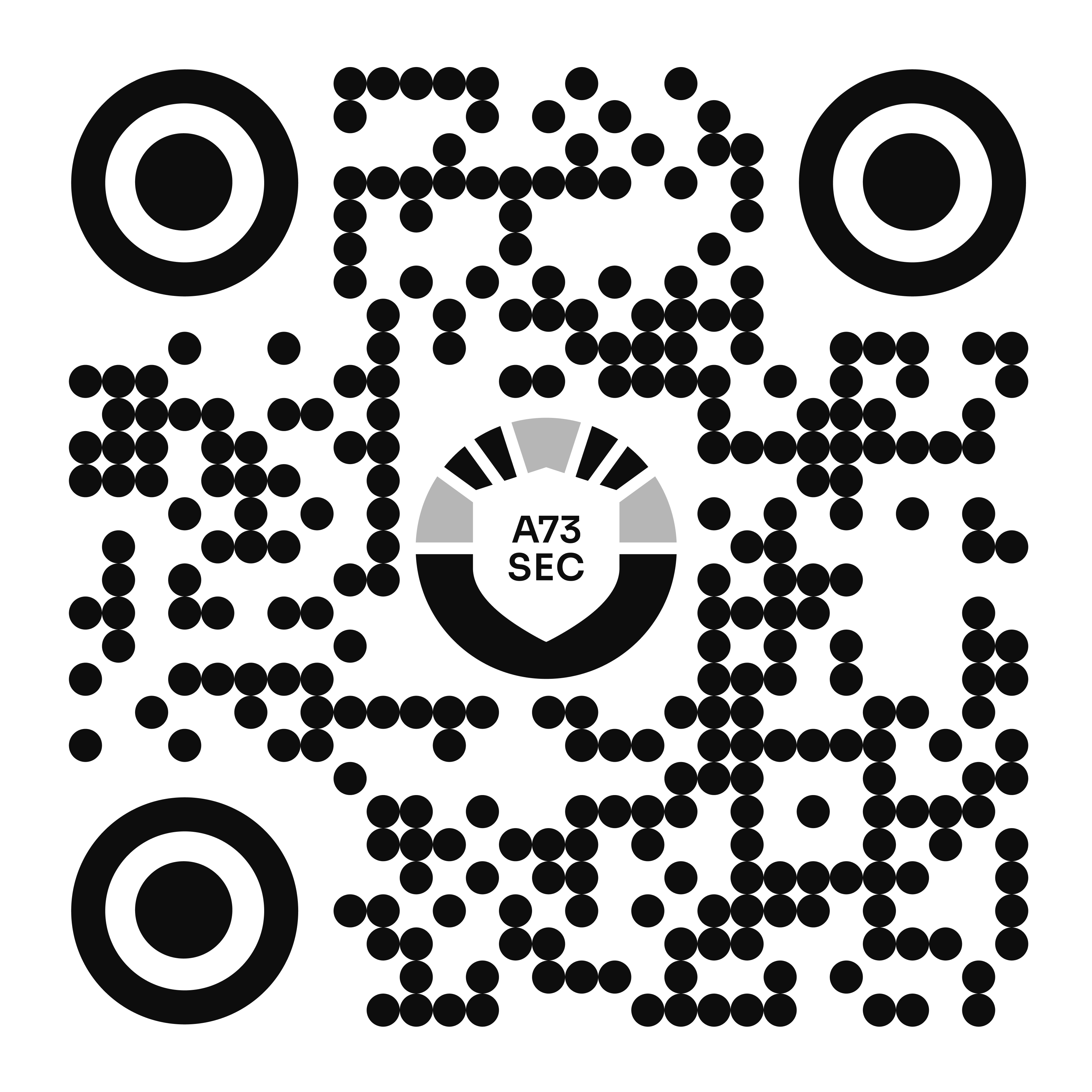 A73 Sec_QR_Black on White